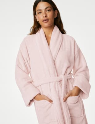 Pure Cotton Towelling Dressing Gown M S QA