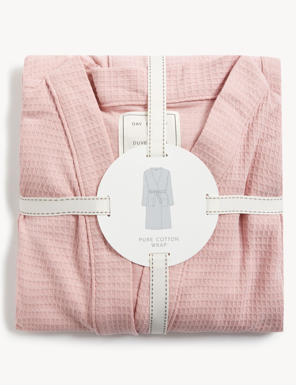 Pure Cotton Waffle Tie Dressing Gown image 4