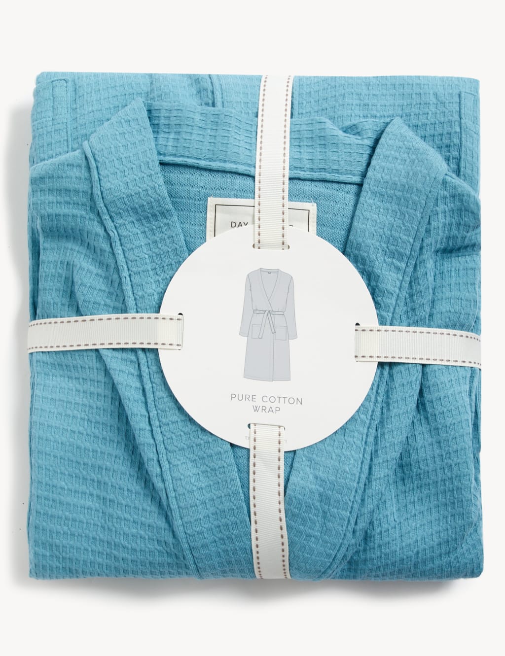 Pure Cotton Waffle Dressing Gown image 5