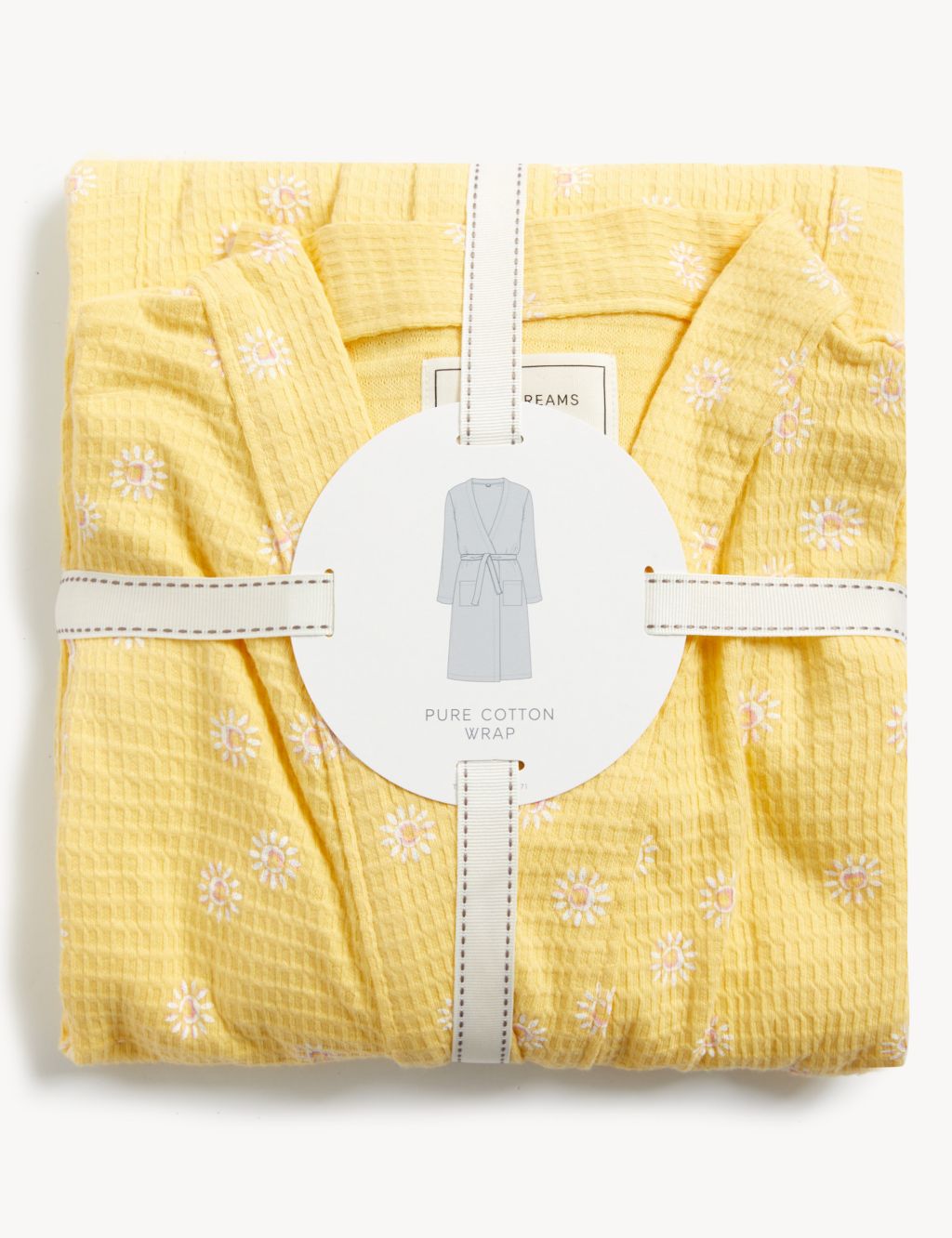 Pure Cotton Waffle Dressing Gown image 4