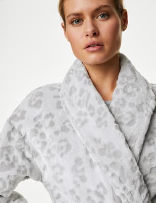 Animal print 2024 dressing gown