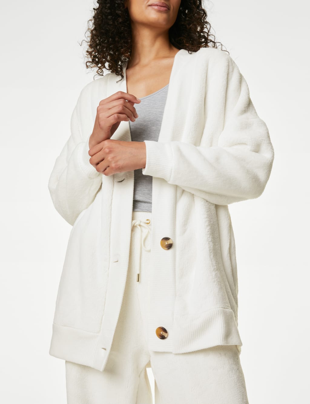 Fleece Lounge Cardigan image 6