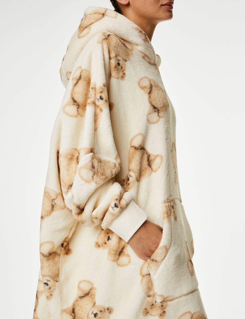 Women's Fleece Spencer Bear™ Oversized Family Christmas Hoodie image 4