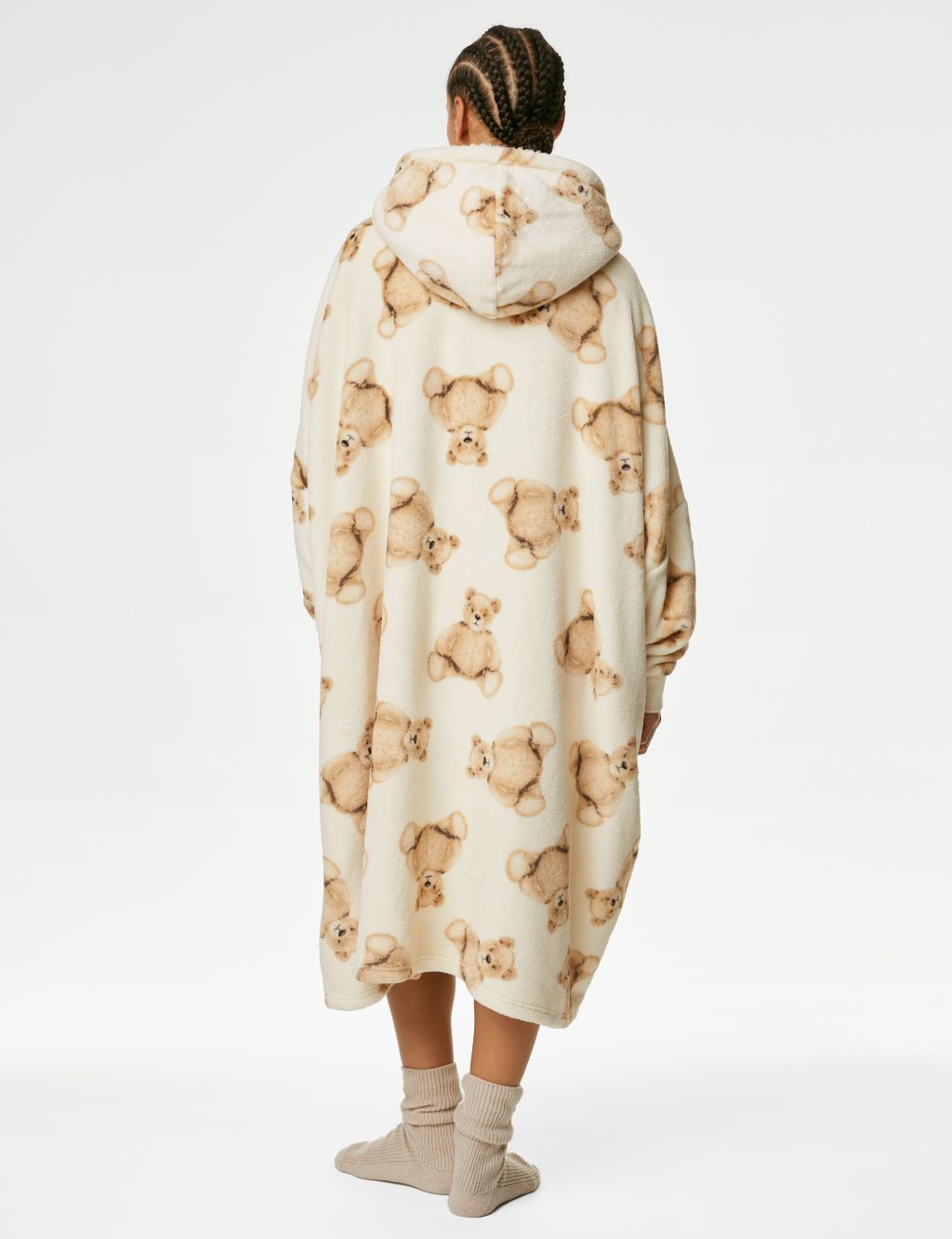 Women's Fleece Spencer Bear™ Oversized Family Christmas Hoodie image 5