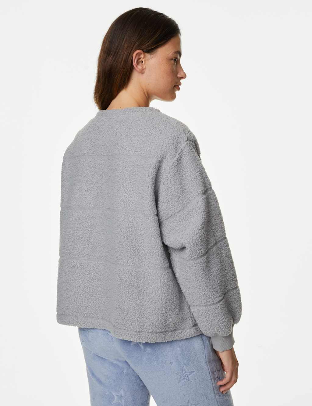 Teddy Fleece Lounge Cardigan image 5