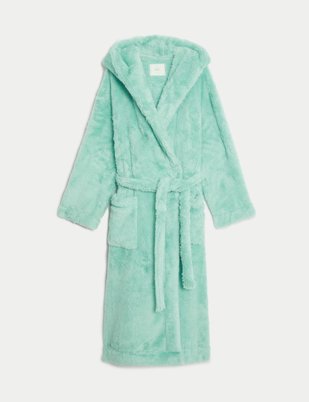 Fleece Hooded Dressing Gown image 2