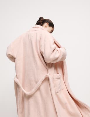 

Womens M&S Collection Pure Cotton Towelling Dressing Gown - Soft Pink, Soft Pink