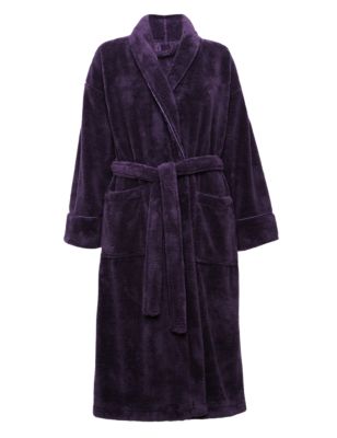 Fleece Cosy Belted Dressing Gown | M&S Collection | M&S