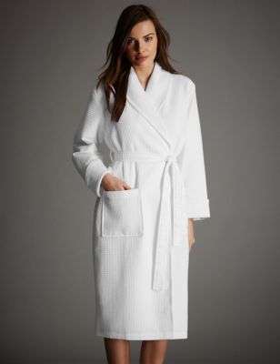 Pure Cotton Luxury Waffle Dressing Gown