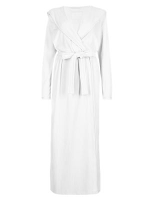 Hooded Velour Fleece Long Dressing Gown | Rosie for Autograph | M&S