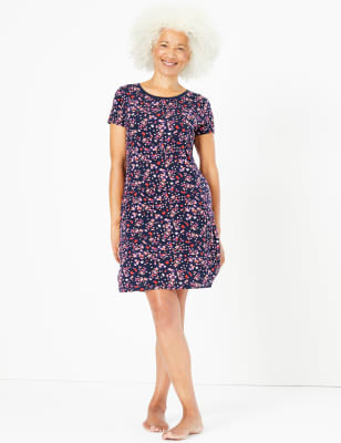 Floral Short Sleeve Nightdress