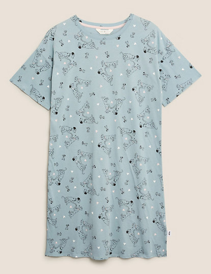 Pure Cotton 101 Dalmatians Short Nightdress