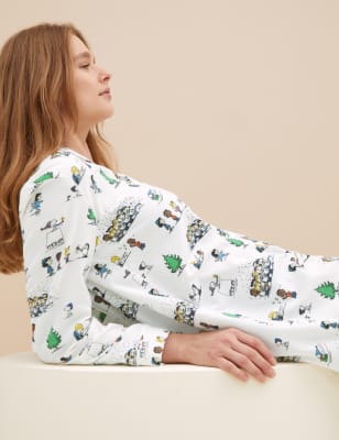 

Womens M&S Collection Pure Cotton Snoopy™ Nightshirt - Ivory Mix, Ivory Mix