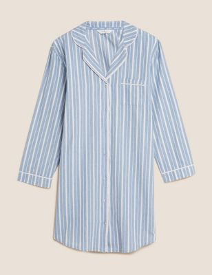 Body Womens Pure Cotton Cool Comfort™ Nightshirt - 8 - Grey Blue, Grey Blue