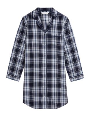 

Womens BODY Pure Cotton Cool Comfort™ Nightshirt - Navy Mix, Navy Mix