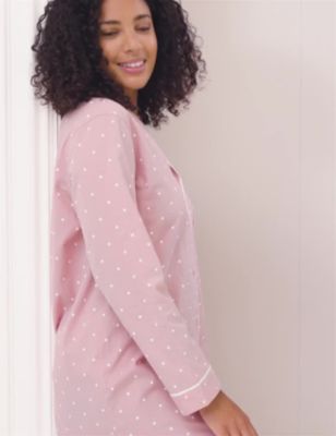 Body Womens Pure Cotton Cool Comfort™ Nightshirt - 8 - Pink Mix, Pink Mix