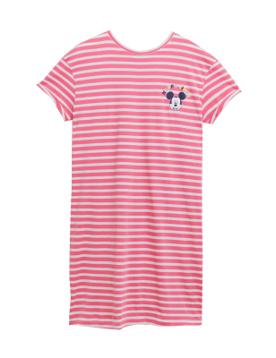 

Womens M&S Collection Mickey Mouse™ Cotton Short Nightdress - Candy, Candy