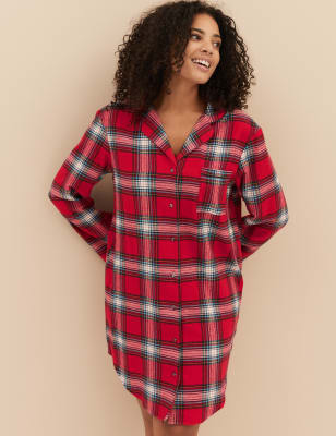 Women s Checked Family Christmas Nightshirt