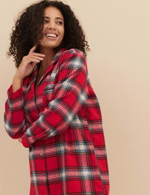 Women's Checked Family Christmas Nightshirt