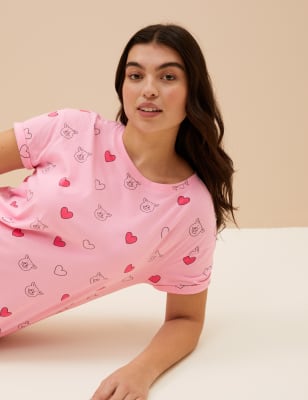 

Womens Cotton Rich Percy Pig™ Nightdress - Pink Mix, Pink Mix