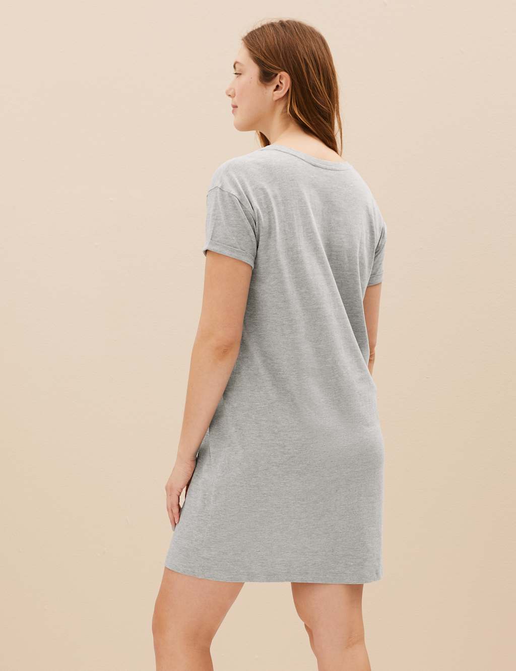 Cotton Rich Happy Slogan Short Nightdress image 3