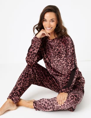 Animal print lounge wear hot sale