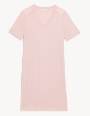 Cool Comfort™ Cotton Modal Lace Nightdress