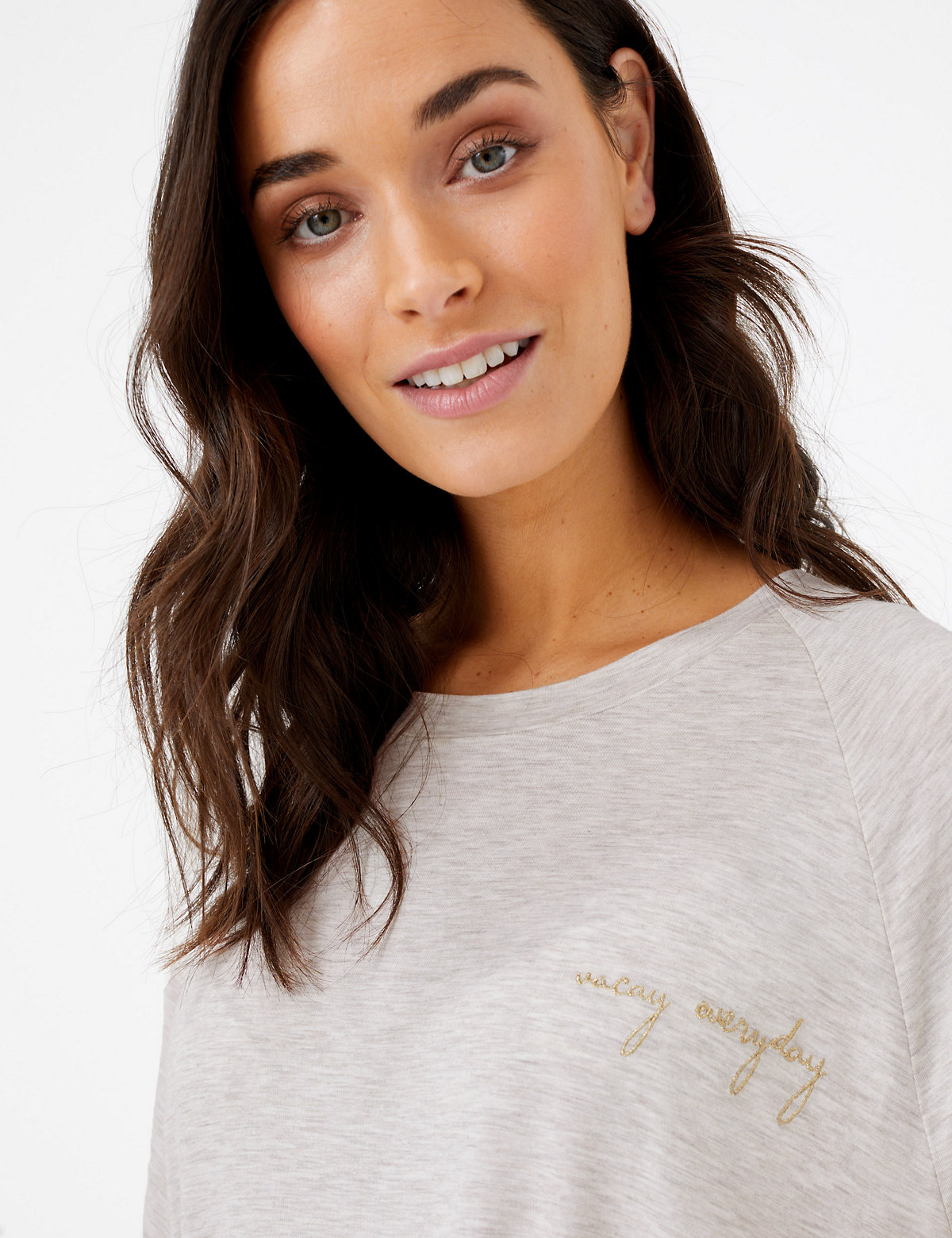 Vacay Every Day Slogan Lounge Top