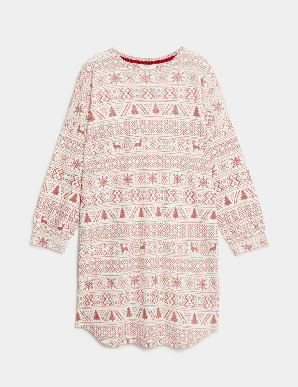 Women's Fairisle Waffle Family Christmas Nightdress image 2