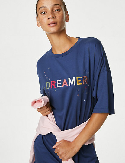 Dreamer Slogan Nightdress