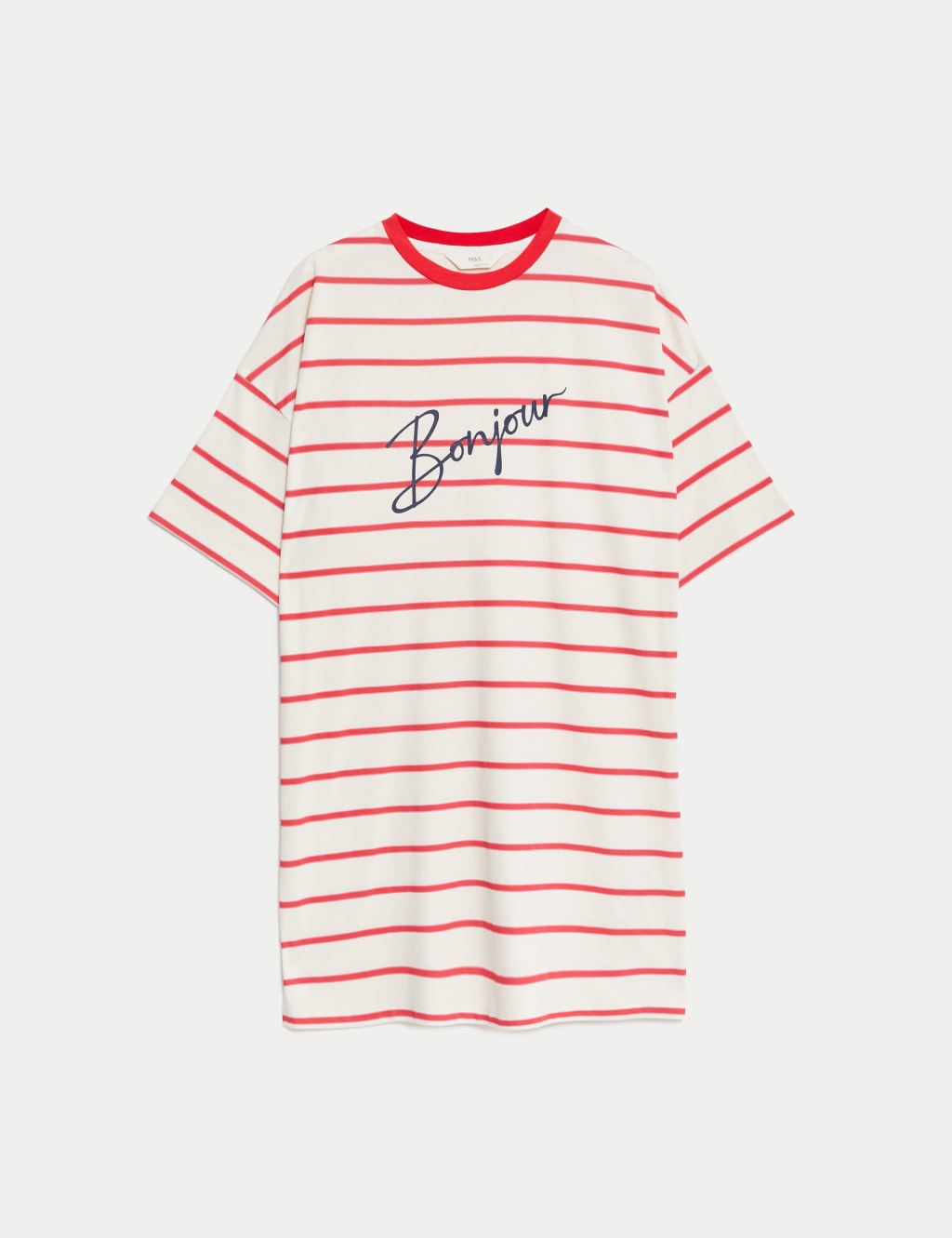 Cotton Modal Striped Nightdress image 2