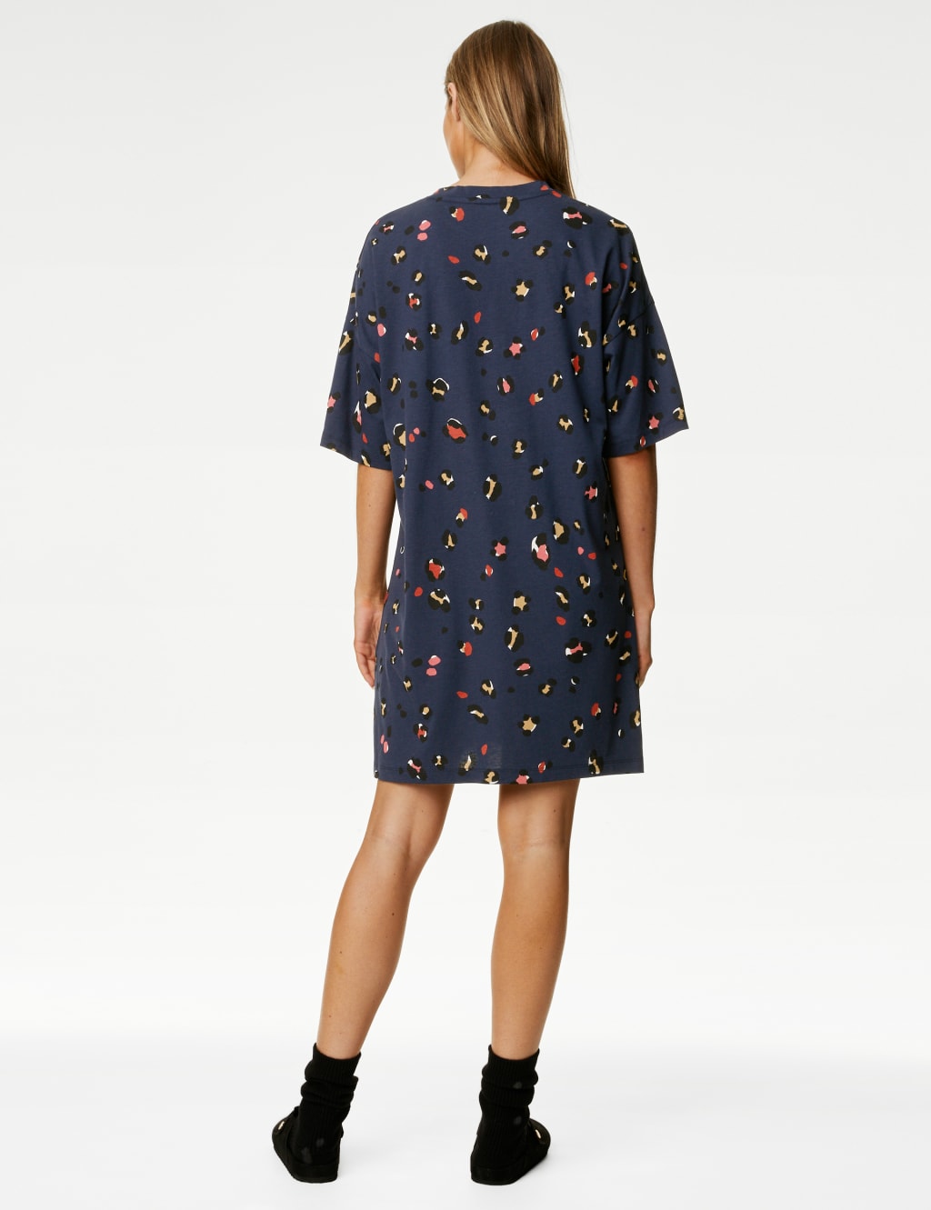Cotton Modal Animal Print Nightdress image 4