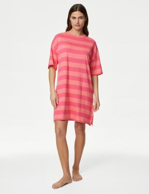 

Womens M&S Collection Cotton Modal Cool Comfort™ Nightdress - Watermelon, Watermelon