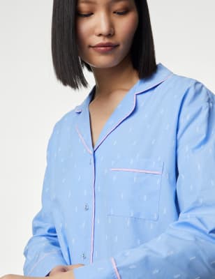 Cotton Rich Jacquard Nightshirt