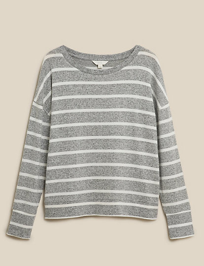 Cosy Striped Lounge Sweatshirt
