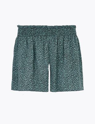 Satin Printed Pyjama Shorts | M&S Collection | M&S