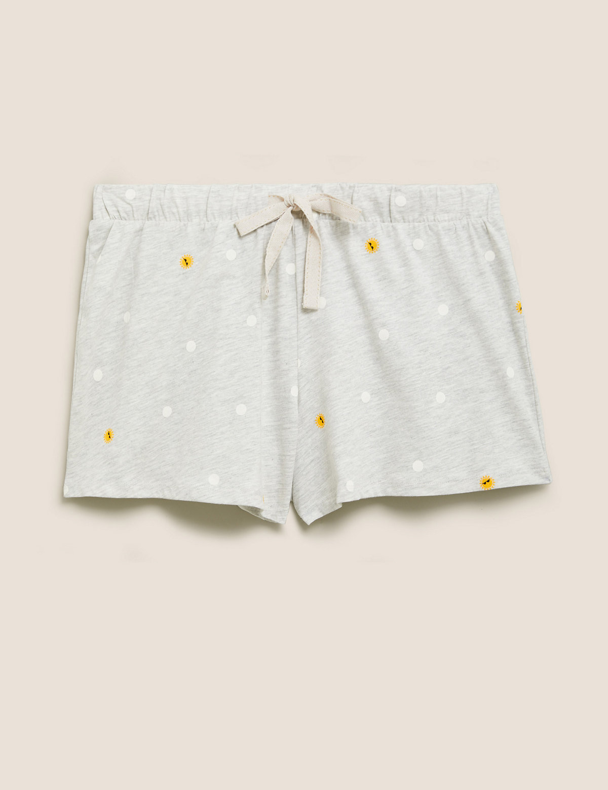 Cotton Spot Print Pyjama Shorts