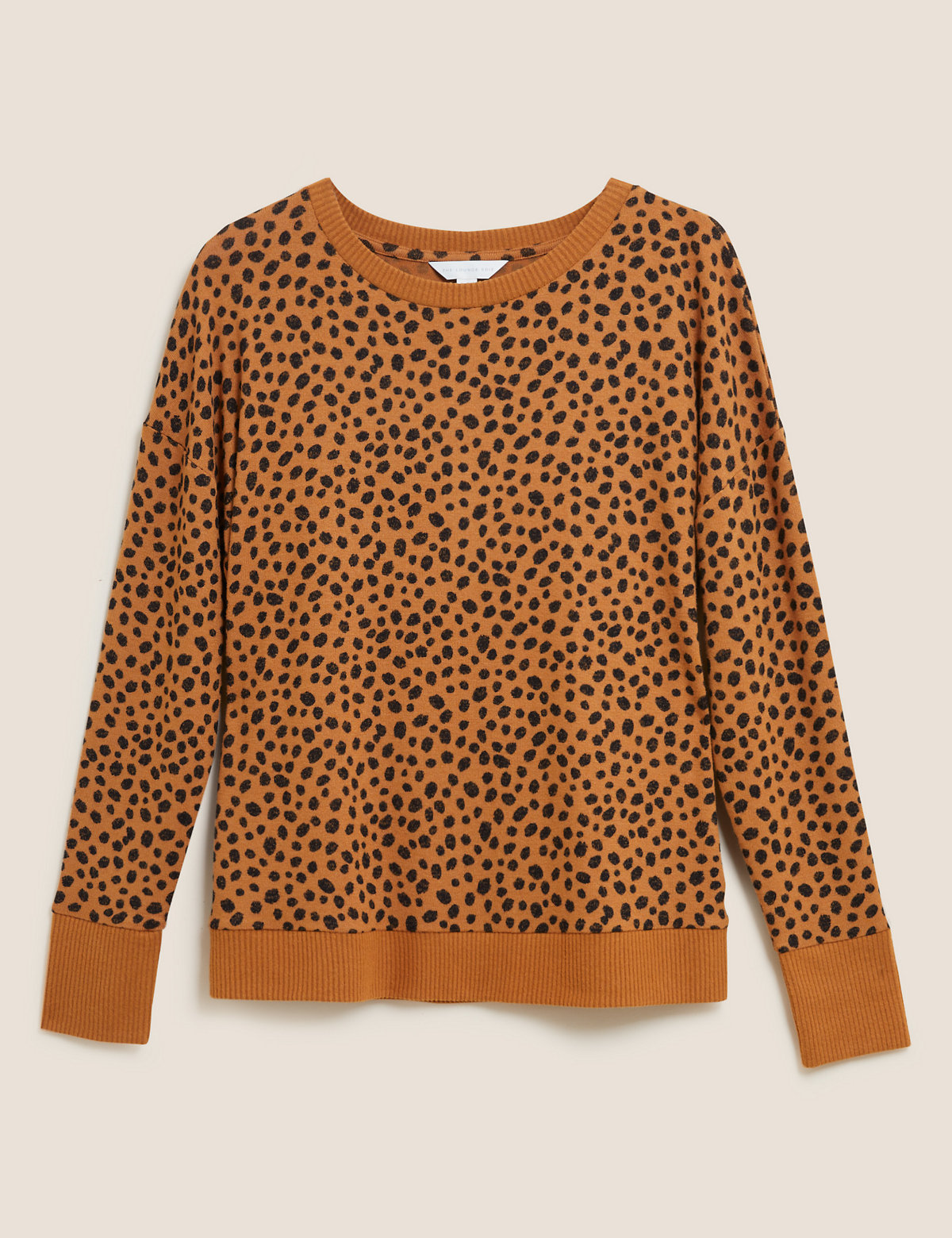 Cosy Knit Lounge Cheetah Sweatshirt