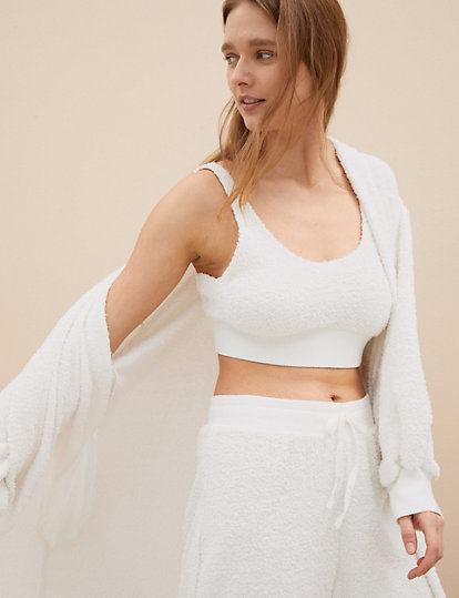 Feather Knit Lounge Crop Top