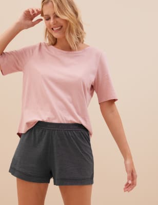 Cotton pyjama shorts discount womens