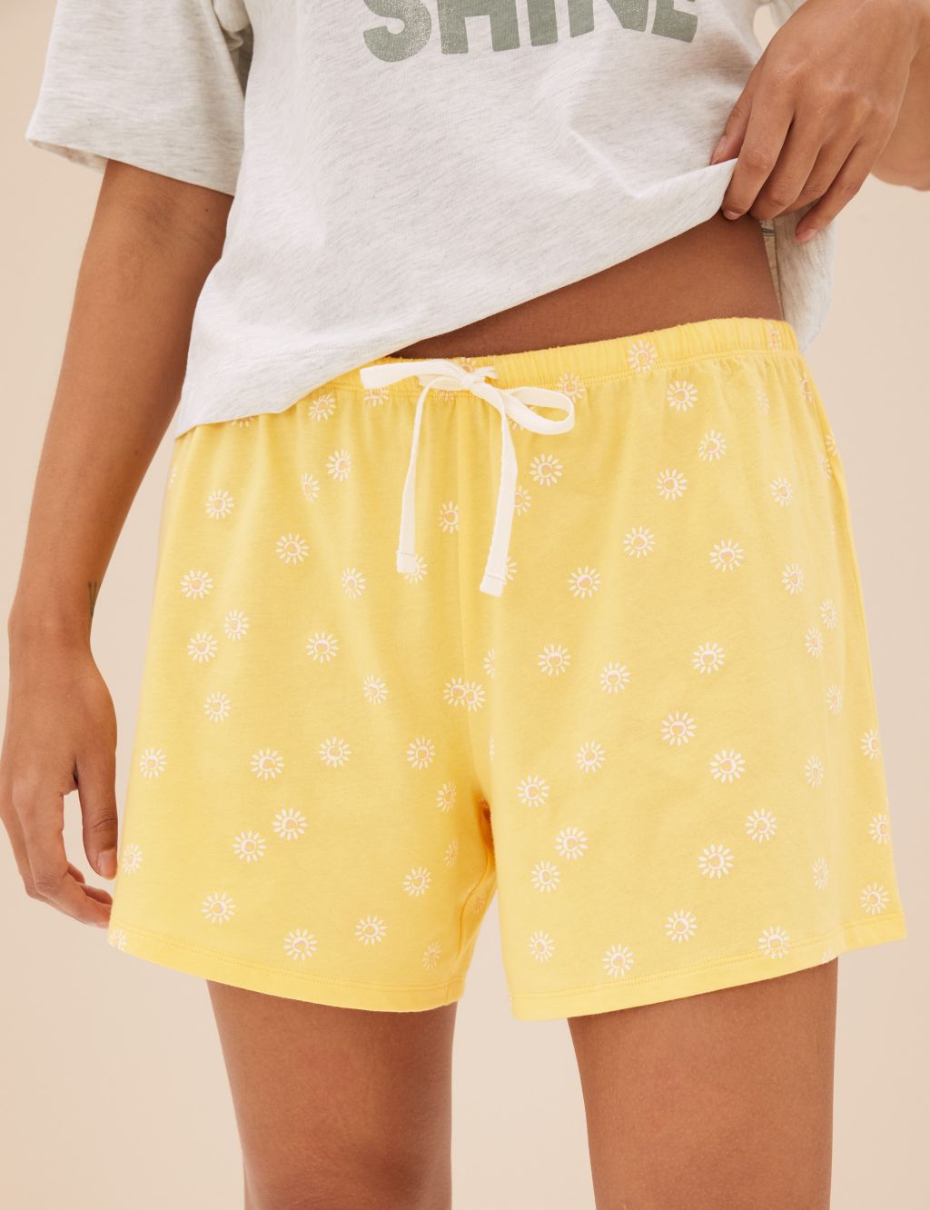 Pure Cotton Sunshine Pyjama Shorts image 2