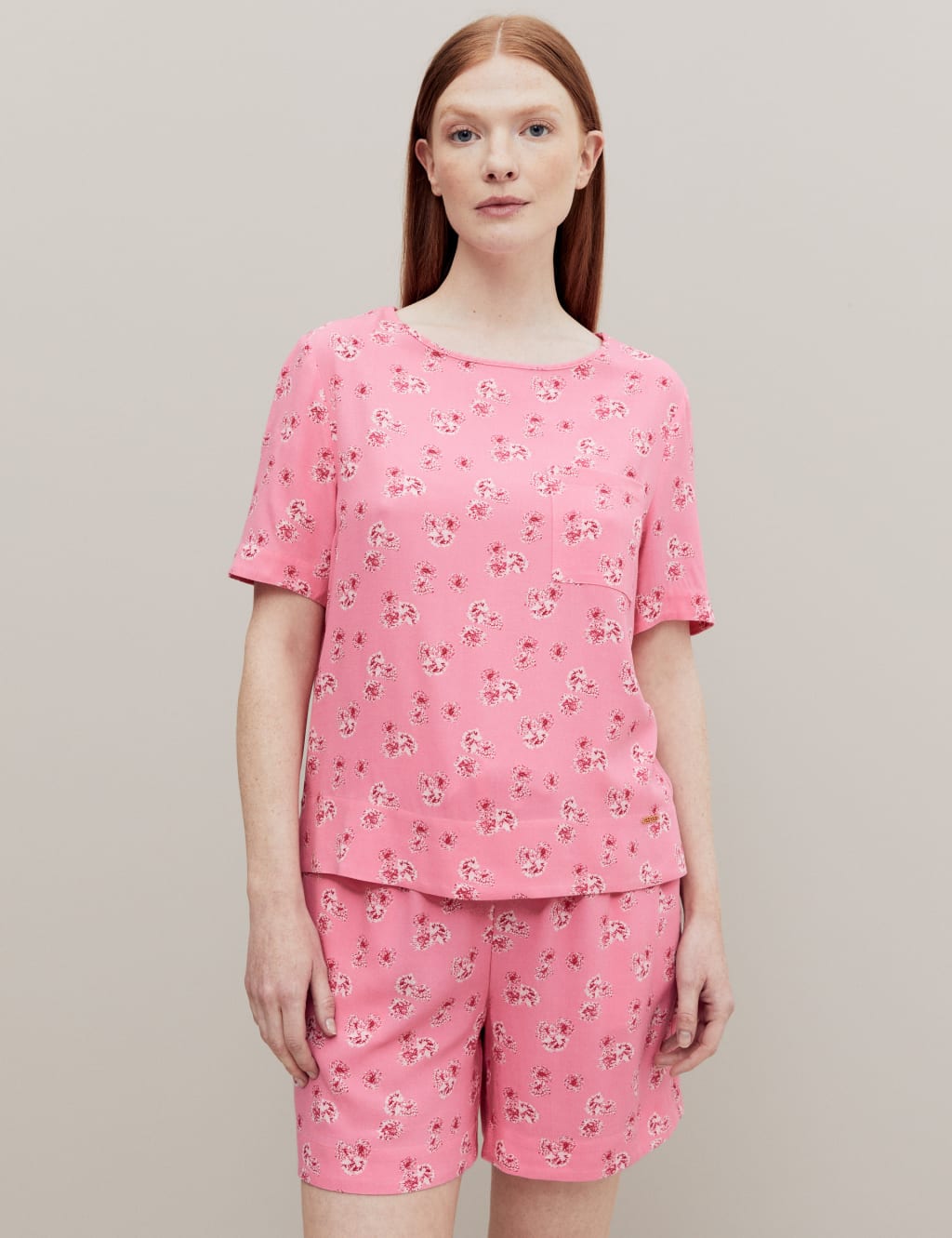 Floral Print Pyjama Top image 2