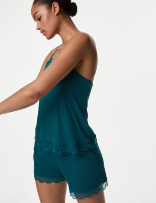 

Body by M&S Pantalón corto de pijama Body Soft™ con adorno de encajeWomens - Slate Blue, Slate Blue
