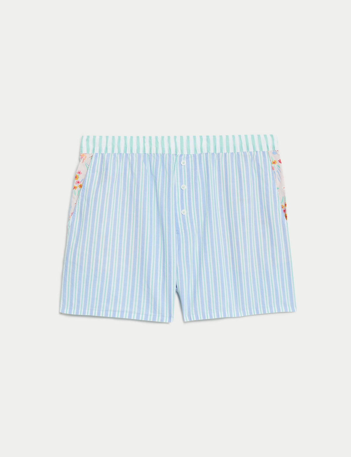 Cool Comfort™ Pure Cotton Striped Pyjama Shorts