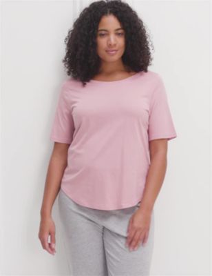 Body Womens 2pk Cotton Modal Cool Comfort™ Pyjama Tops - 6 - Pink Mix, Pink Mix