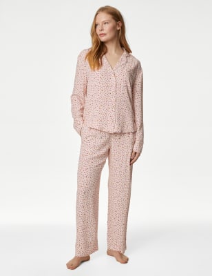 Ditsy Floral Shirt And Pants Pajama Set