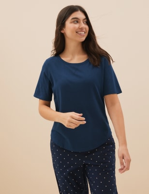 2pk Cotton Modal Pyjama Tops