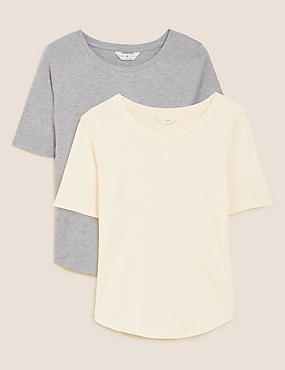מארז 2 חולצות פיג'מה ™Cool Comfort מכותנה ומודל