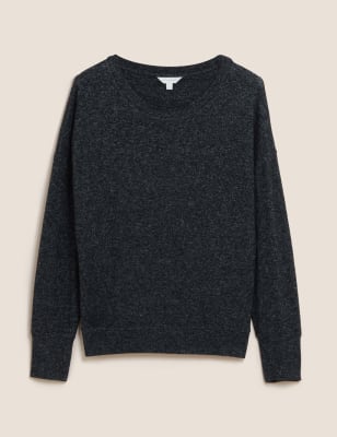 

Womens M&S Collection Kuschelig gestricktes Lounge-Schlafanzugoberteil - Black, Black