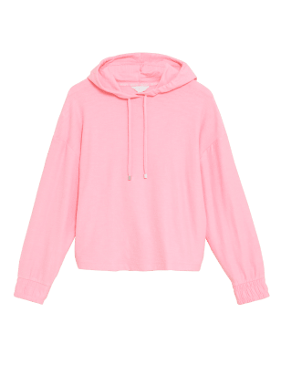 

Womens M&S Collection Flexifit™ Lounge Hoodie - Neon Pink, Neon Pink